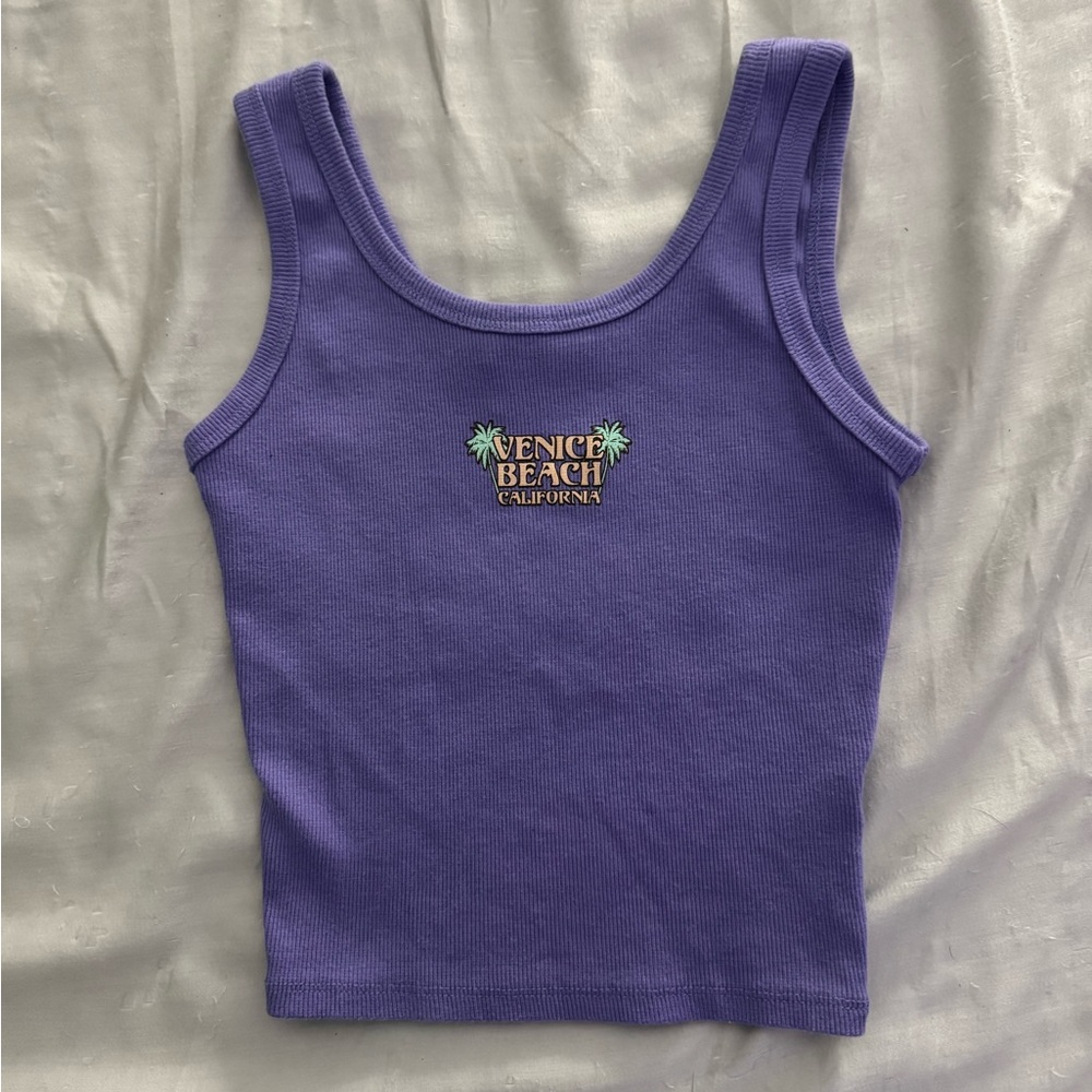 Venice Beach California Lavender Tank Top
